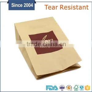 Oem Accepted Kraft Paper Coffee Bags,brown Bakery Food Craft Bag thumbnail-1