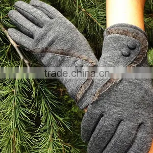 Hot Selling Low Price Full Finger Customize Mirco Velvet Material Cycle Winter Gloves for Woman thumbnail-5