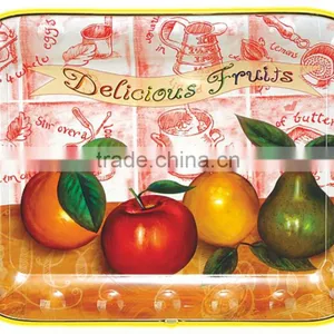 Square Plastic Fruit Plastic Large Plate thumbnail-1