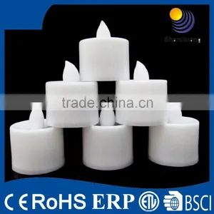 White Battary Power Pillar Mini Led Tealight Candle thumbnail-1