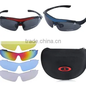 Professional Polarized Outdoor Sunglasses Sports Glasses XQ-100 Goggles Eyewear UV 400 With 5 Lens thumbnail-1