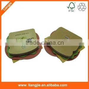 Hamburger Design Memo Pad,die Cut Memo Pad,shaped Memo Pad thumbnail-3