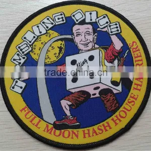 Garment Woven Patch With Merrowed Border thumbnail-1
