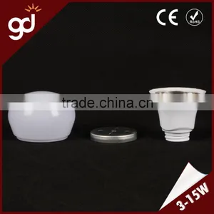 Top Selling Easy-assembling 15W E27 Plastic and Aluminum PC Bulb Housing thumbnail-1