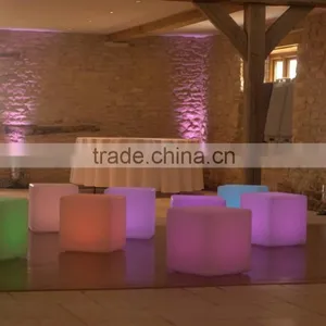 Outdoor Waterproof Led Cube Color Changing Furniture/swimming Pool Outdoor and Wedding Rgb Led Dental Chair/Led Cube Light thumbnail-5