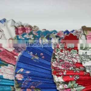 Party Gift Bamboo Silk Fan Craft Fan Lady Hand Fan thumbnail-5