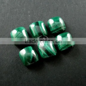 8x9mm Thick Square Peacock Green Malachite Cabochon DIY Supplies Findings 4140008 thumbnail-1
