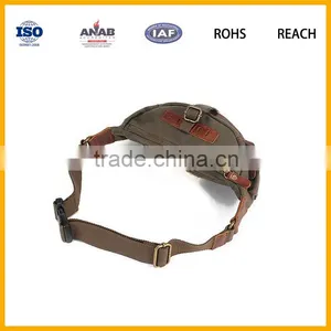 Personalized Brown Single Pocket Waist Bag Made Factory thumbnail-5