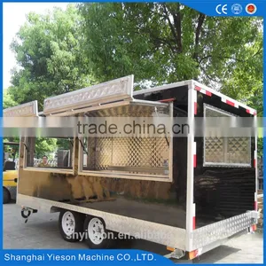 Heavy-duty China Mobile Food Cart Ice Cream Crepe Van / Welcome to Ask Yogurt Truck Food thumbnail-1