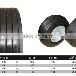 13x5.00-6 Lawn Mower Wheel Tubeless Golf Cart Pneumatic thumbnail-2