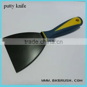 3 Inch Black Plastic Putty Knife With Rubber Handle thumbnail-1