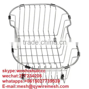 Stainless Steel Mesh Fruit Basket / Kitchen Sieve / Vegetable Storage Basket thumbnail-6