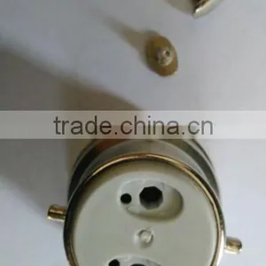 BAYONET TYPE WELD FREE OVAL PIN B22 AND E27 SCREW BASE CAP IRON ALUMINUM OR BRASS thumbnail-2