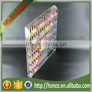 6 Tiers Wall Hanging Nail Polish Cosmetics Use Acrylic Display Rack,Clear Colour thumbnail-3