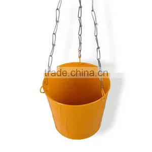 Outdoor Iron Planters | Decorative Metal Hanging Basket Planters thumbnail-3