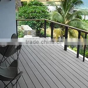 Long Lifetime Wood Plastic Composite Wooden Garden Decking /outdoor Flooring thumbnail-1