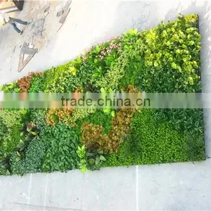 Home and Outdoor Decoration Synthetic Cheap Artificial Vertical Green Grass Wall E08 04B13 thumbnail-1