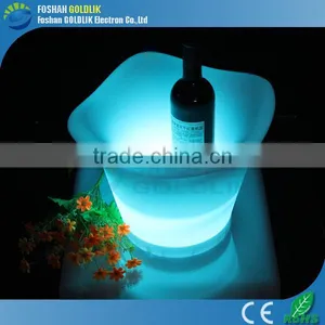 China Manufactuer Hot Sale Wine Promotion LED Illuminated Ice Bucket thumbnail-2