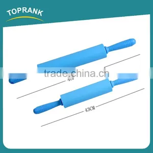 Toprank Factory Direct Supply Eco-friendly Silicone Pastry Dough Roller Food Grade Colorful Silicone Rolling Pin thumbnail-1