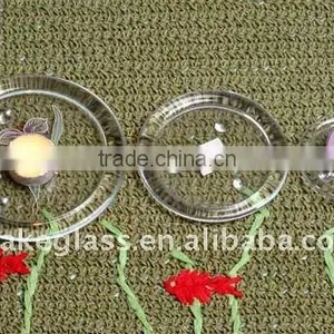 Clear Pillar Glass Candle Holder/glass Candle Plate thumbnail-1