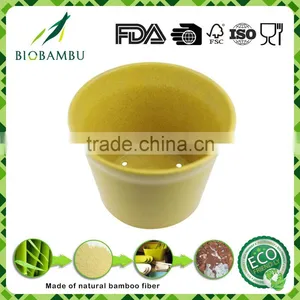 Degradable Inexpensive Customized Bamboo Fiber Flower Pot thumbnail-6