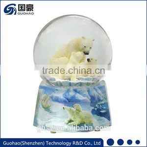 For Zoo Shop Polar Bear Snow Globe thumbnail-1