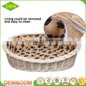 Wholesale Custom Eco-friendly New Style Comfortable Decoration Cheap Willow Wicker Basket for Pet thumbnail-5