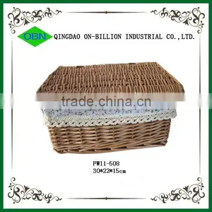 Durable Wicker Storage Boxes&bins thumbnail-1