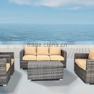 Aluminum Frame Garden Furniture Rattan Sofa thumbnail-3