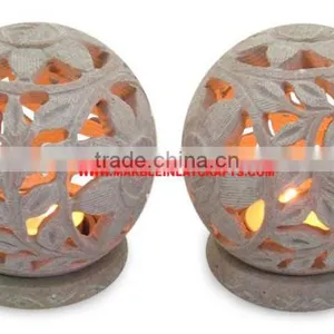Soapstone Candle Holder, Stone Candle Holder thumbnail-1