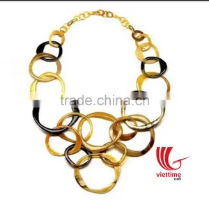 Eye-catching Horn Necklace, Natural and Lacquer Finish, Water Buffalo Horn thumbnail-2
