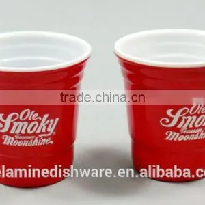 100% Melamine Kitchenware / Melamine Red Small Sauce Cup Set Home Used thumbnail-1