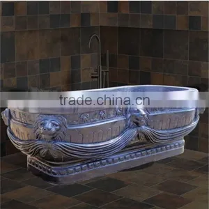 Home Decoration Best Selling Marble Bathroom Stone Bathtub thumbnail-1