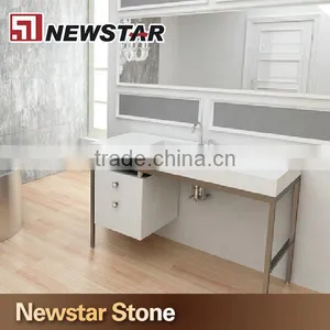 Newstar Stone Vanity Top and Corner Vanity Base thumbnail-1