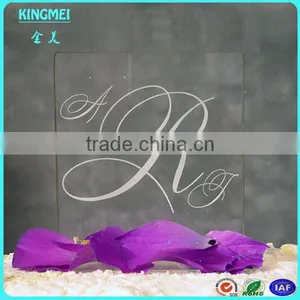 New Heart-shape Acrylic Trophies With Wooden Base,printing Acrylic Trophy Awards thumbnail-4