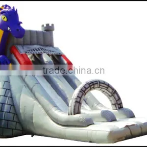 (HD-9603) 2014NEW!Cartoon Dragon Kids Bouncing Inflatable Slide thumbnail-1