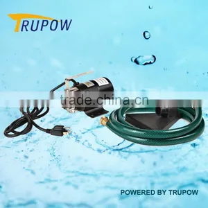 115V/60Hz 1/10HP 330GPH Electric Portable Utility Water Transfer Pump With Metal Connectors for Garden Hose thumbnail-1