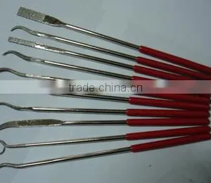 12pcs/set Electroplated Flat Shape Diamond Needle File thumbnail-1