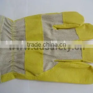 Yellow PVC Gloves White Back Working Hloves thumbnail-4