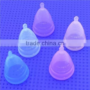 2017 Summer Very Popular Collapsible Silicone Menstrual Period Cup for Feminie and Lady thumbnail-4
