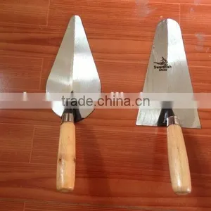 High Quality Bricklaying Trowel /Plastering Trowel With Wooden Handle thumbnail-2