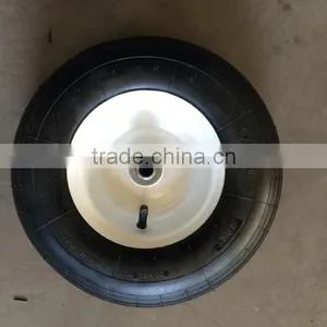 14 Inch 4.0-6 Heavy Load Capacity Metal Rim Hand Trolley Pneumatic Tyre thumbnail-3