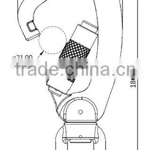 Tool Tether Swivel Aluminum 8kN Safety Hook thumbnail-3