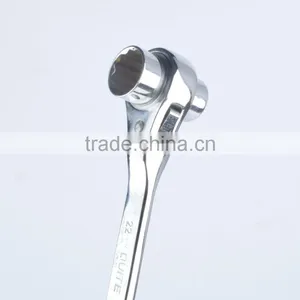 Mirror Surface Pointed Tail Ratchet Wrench,19*22 Ratchet Wrench,mirror Surface Ratchet Wrench thumbnail-6