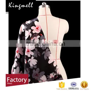 Custom New Design Digital Printing on 100% Organza Silk Fabric thumbnail-3