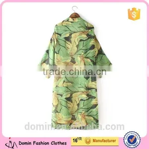 Ladies Fashion Floral Printed Cardigan Kimono thumbnail-2