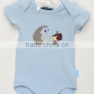 Oem Infant Baby Plain Romper With Embroidery / Baby Suit / Infant Romper thumbnail-3