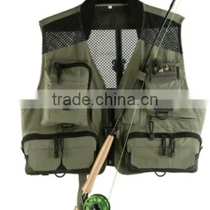 Black High Visibility Safety Vest Fishing Safety Vest thumbnail-1