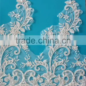 Made in China Beaded Bridal Lace Trim Best Selling Products in Dubai thumbnail-1