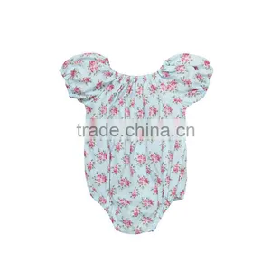 Baby Cotton Designs Fancy Bubble Rompers Vintage Lace Jumpsuits With Button thumbnail-2